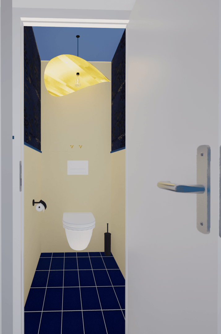 Rendu 3D photoréaliste toilettes Annik à Carrières-sur-Seine
